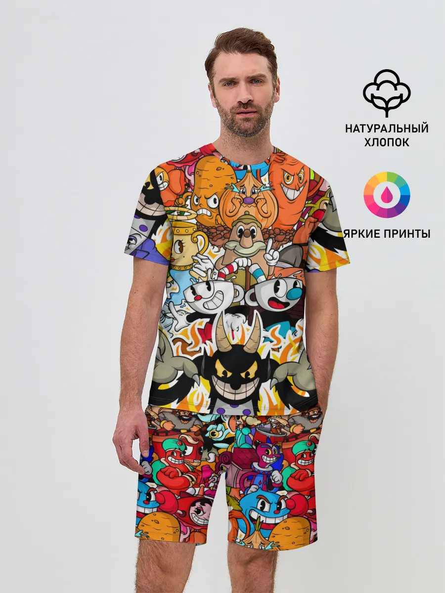 Мужской костюм с шортами / CUPHEAD