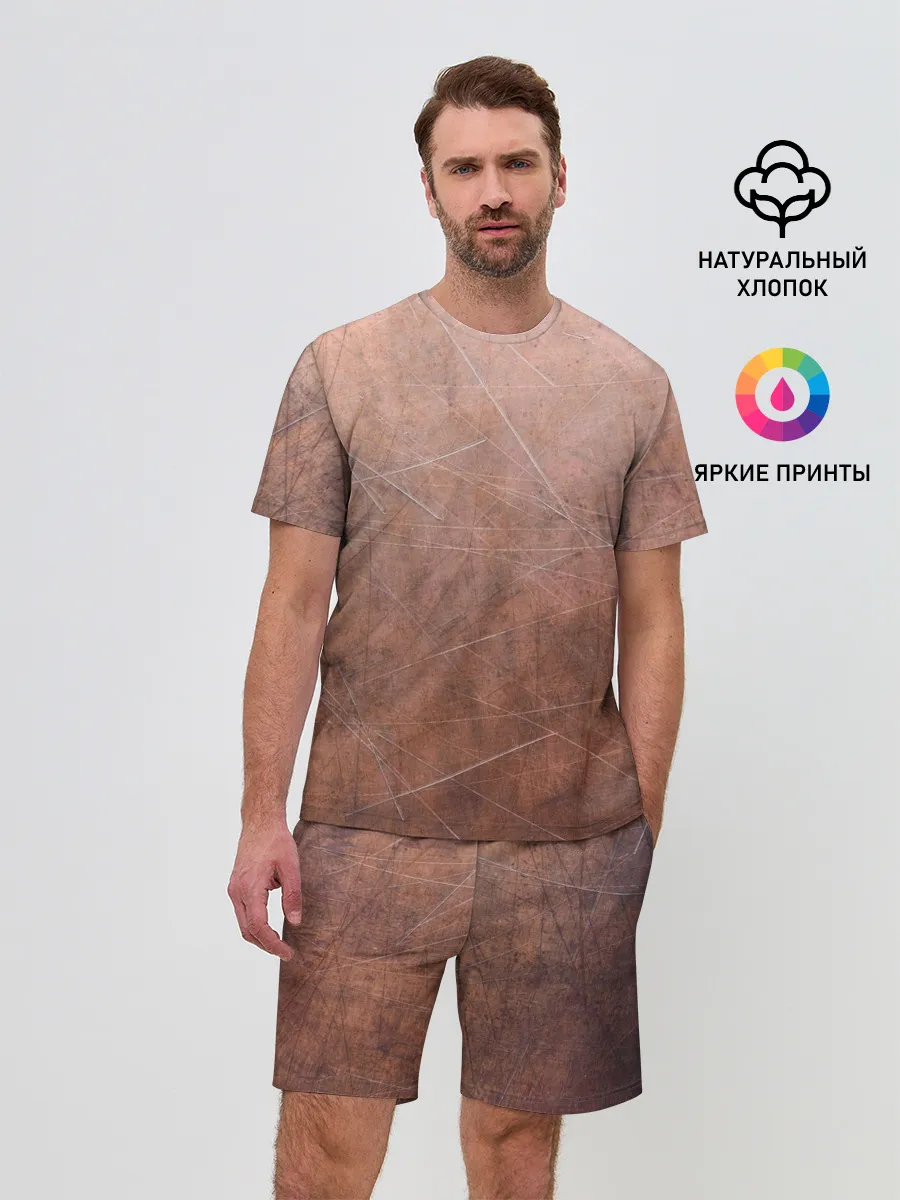 Мужской костюм с шортами / ЛАТУНЬ