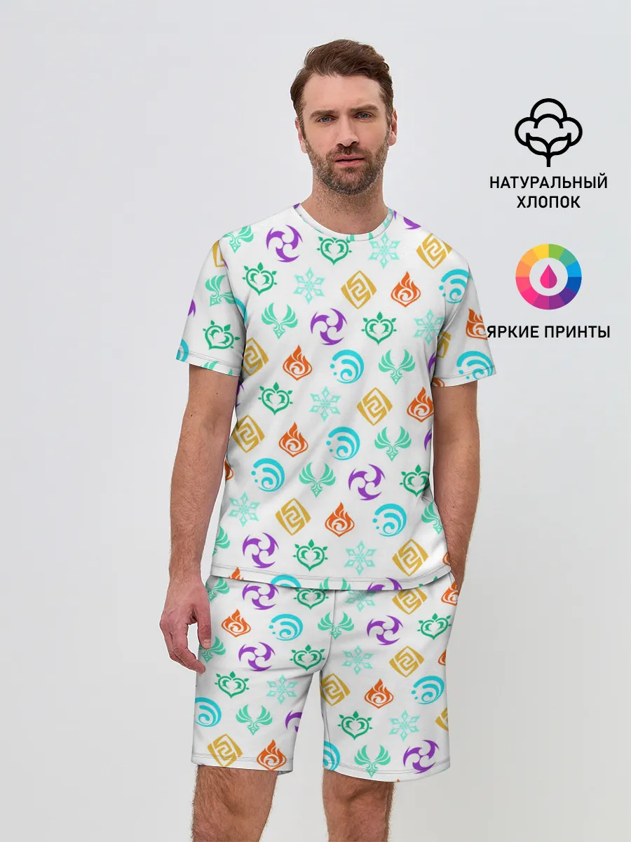 Мужской костюм с шортами / GENSHIN IMPACT ЭМБЛЕМЫ