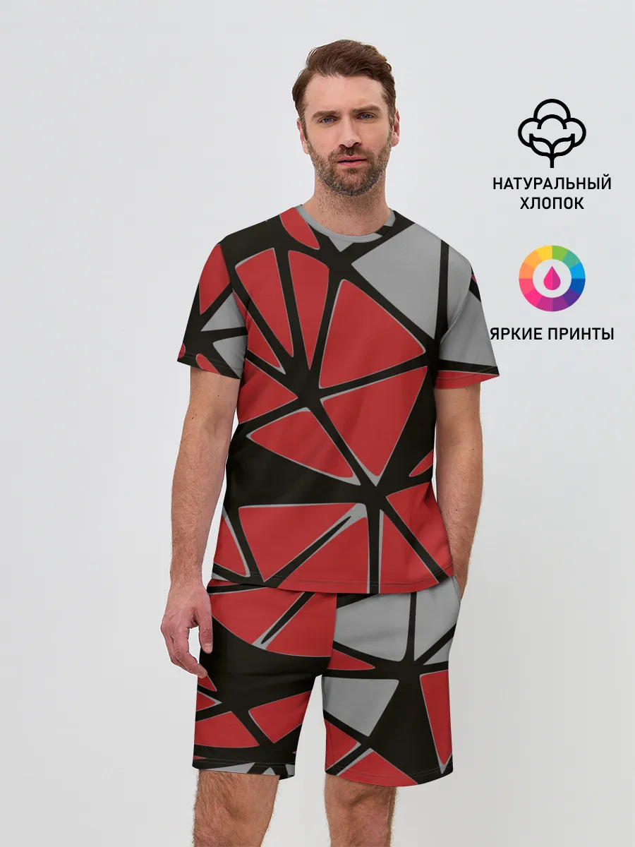 Мужской костюм с шортами / Треугольники