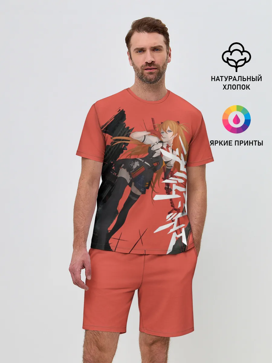 Мужской костюм с шортами / Evangelion Asuka Langley