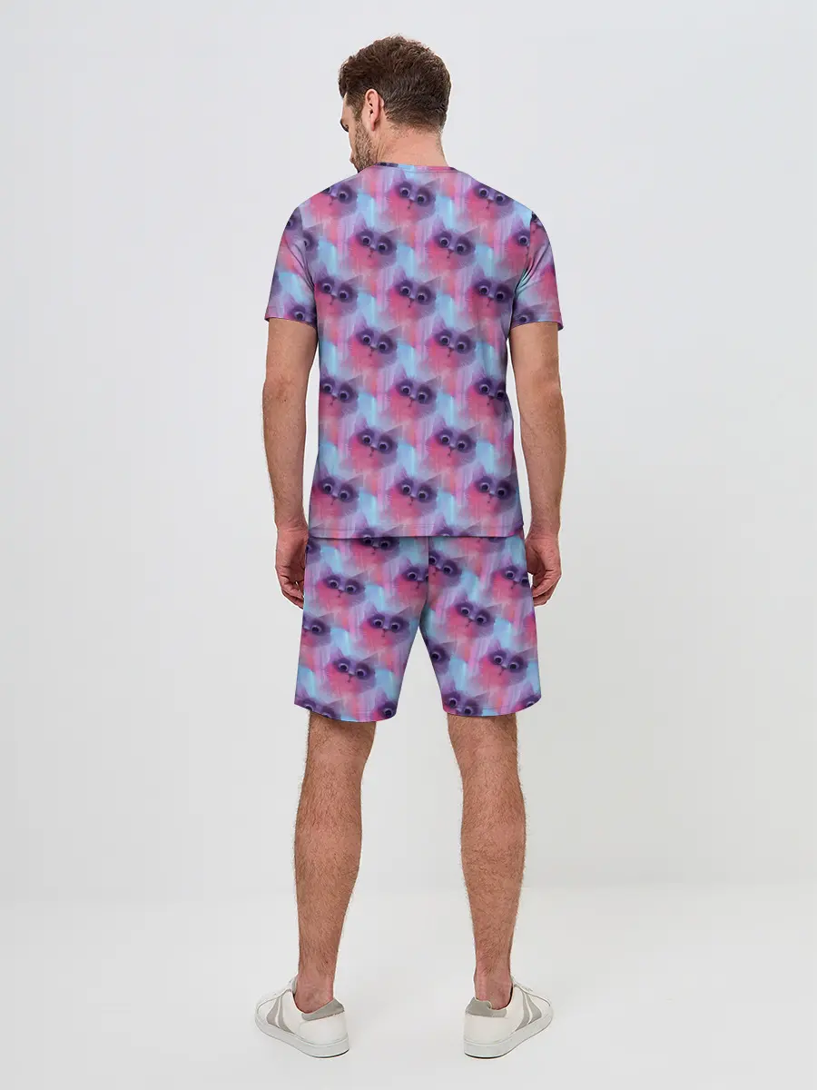 Мужской костюм с шортами / Котята