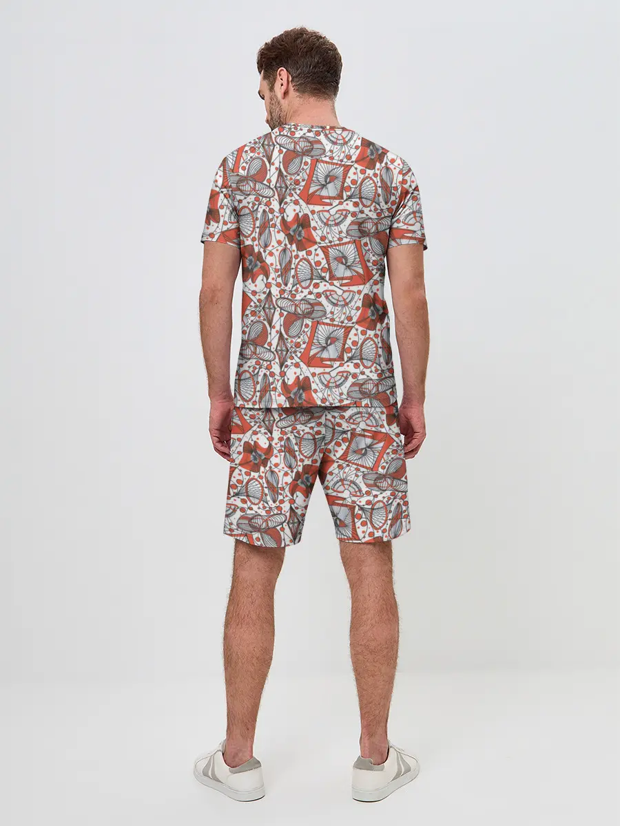 Мужской костюм с шортами / Кинетическая скульптура.