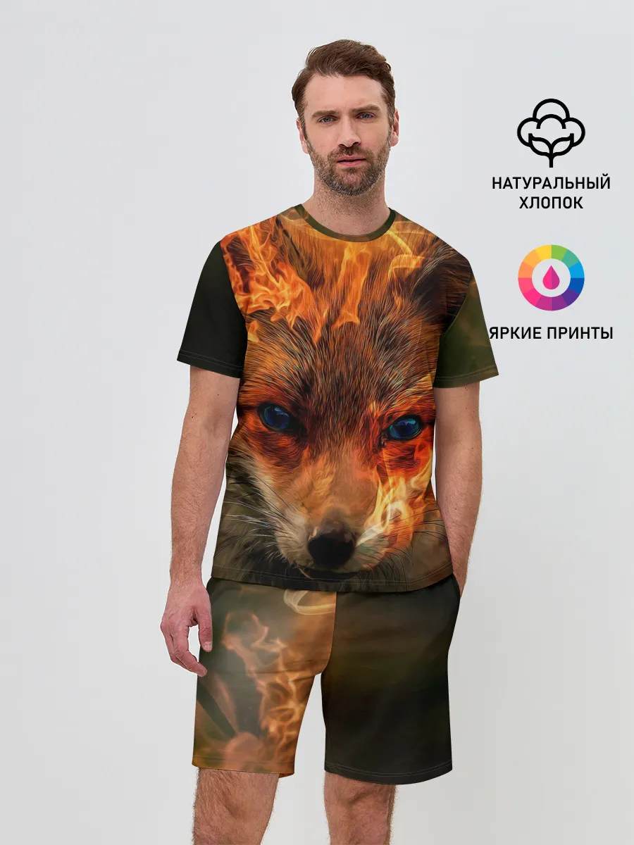 Мужской костюм с шортами / Огненная лиса