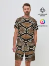 Мужской костюм с шортами / Snake Skin