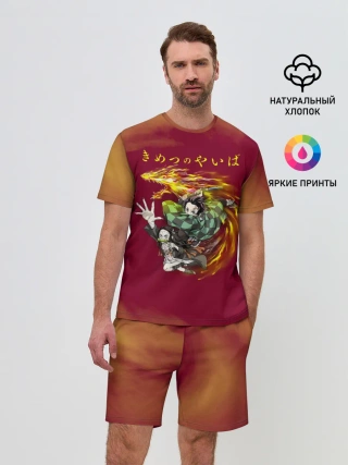 Мужской костюм с шортами / Танджиро и Незуко Камадо