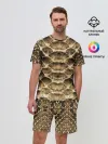Мужской костюм с шортами / Змеиная кожа