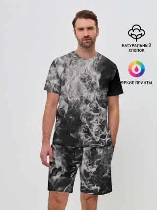 Мужской костюм с шортами / Fire and Smoke