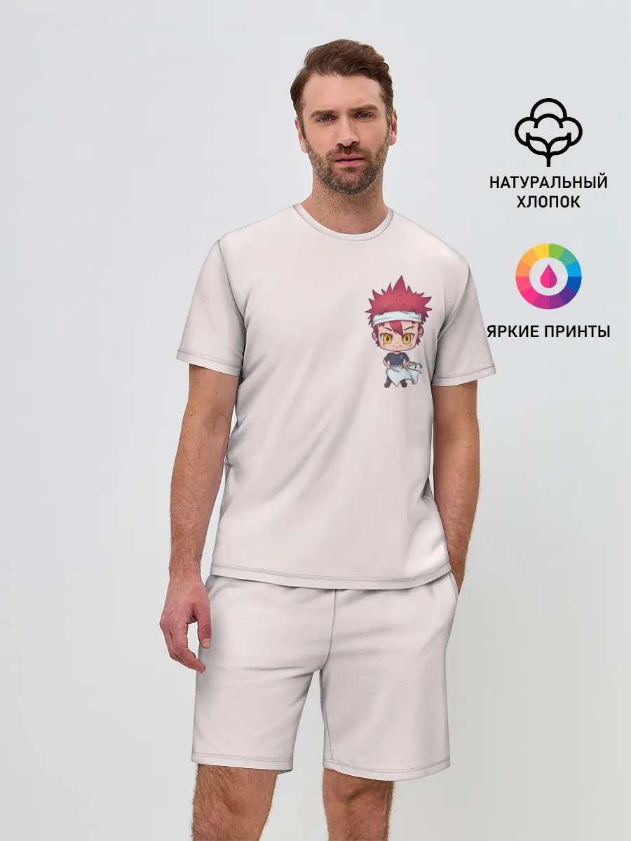 Мужской костюм с шортами / Повар боец Сома