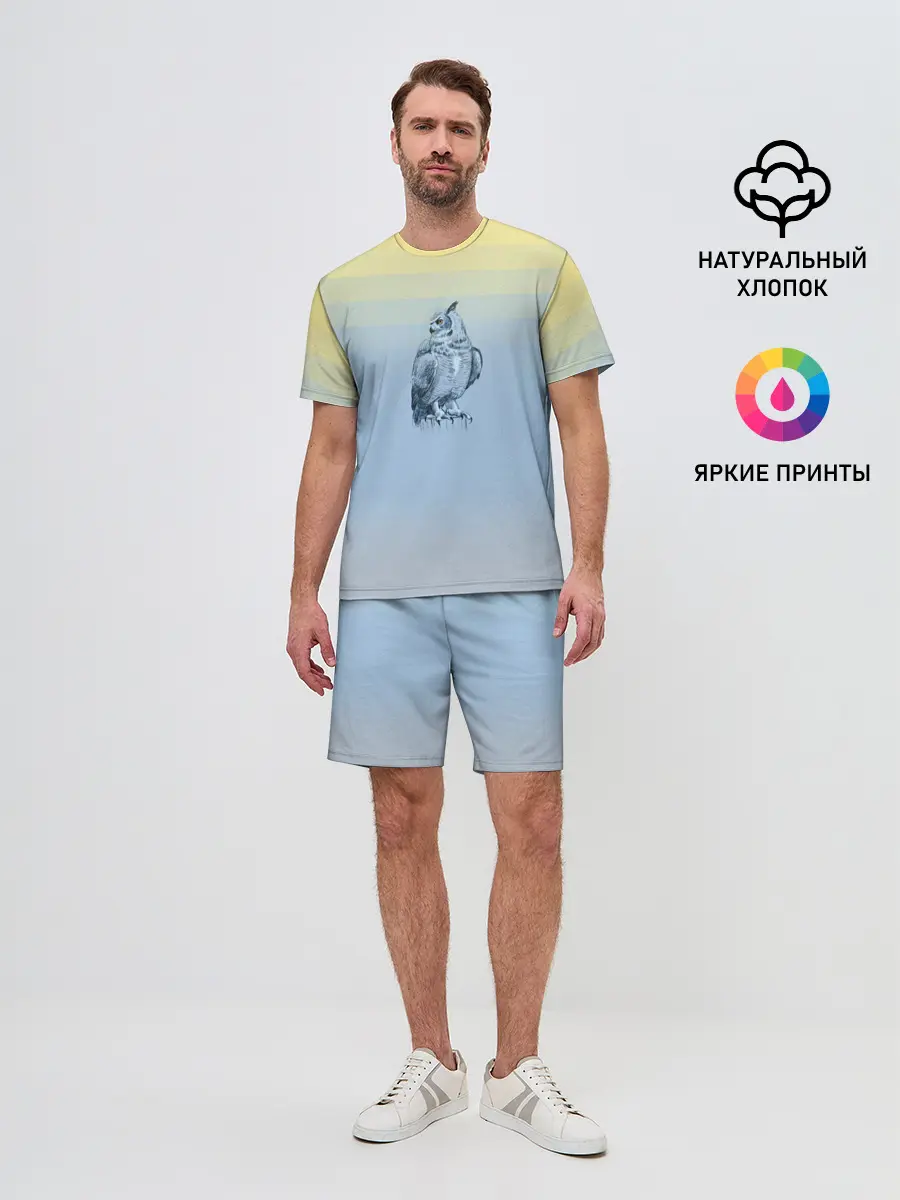 Мужской костюм с шортами / филин