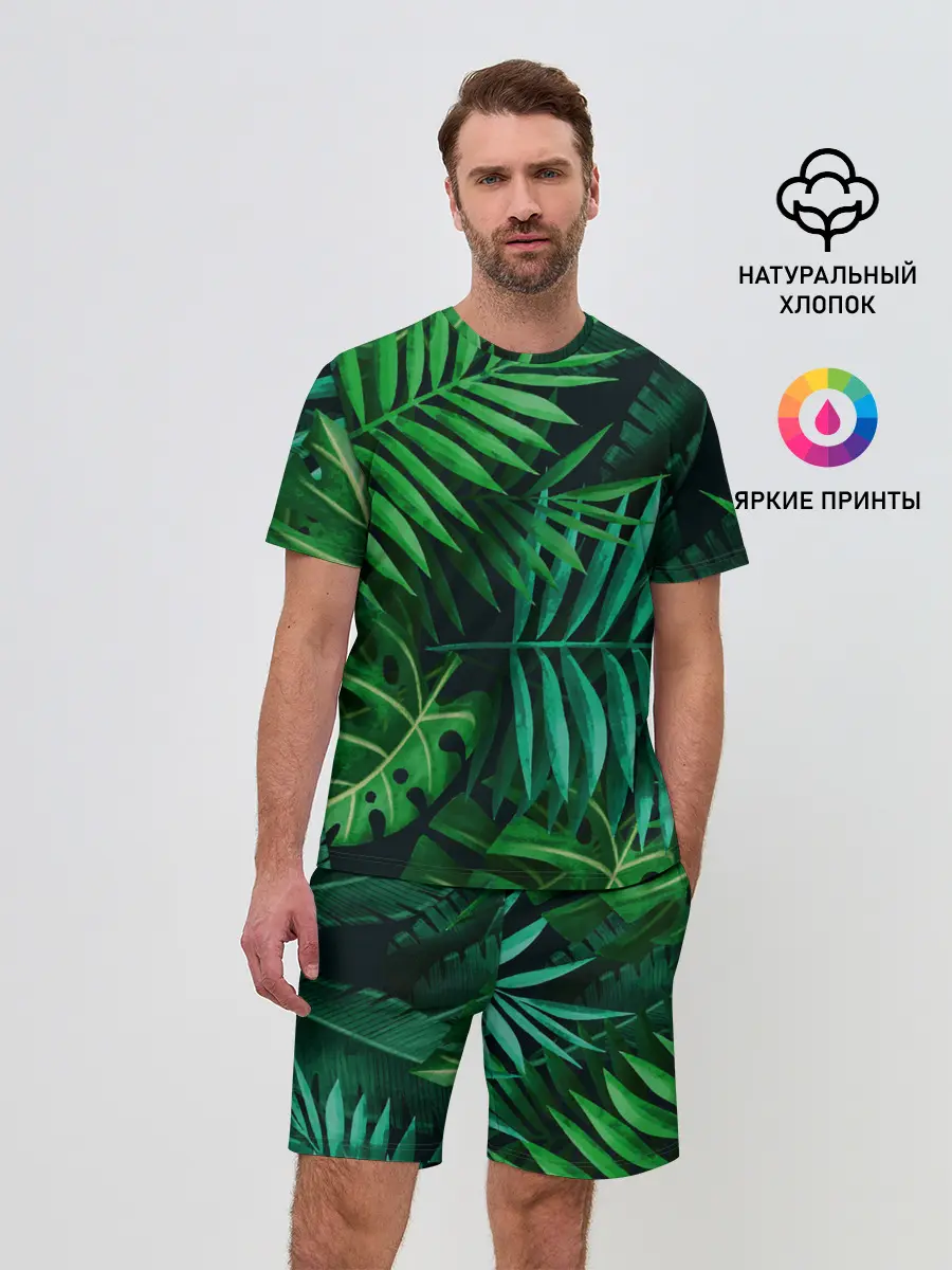 Мужской костюм с шортами / Сочные тропики