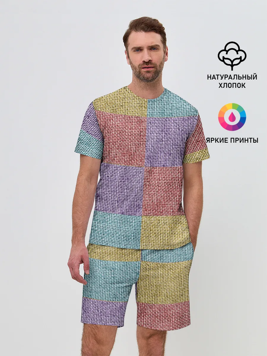 Мужской костюм с шортами / Patchwork