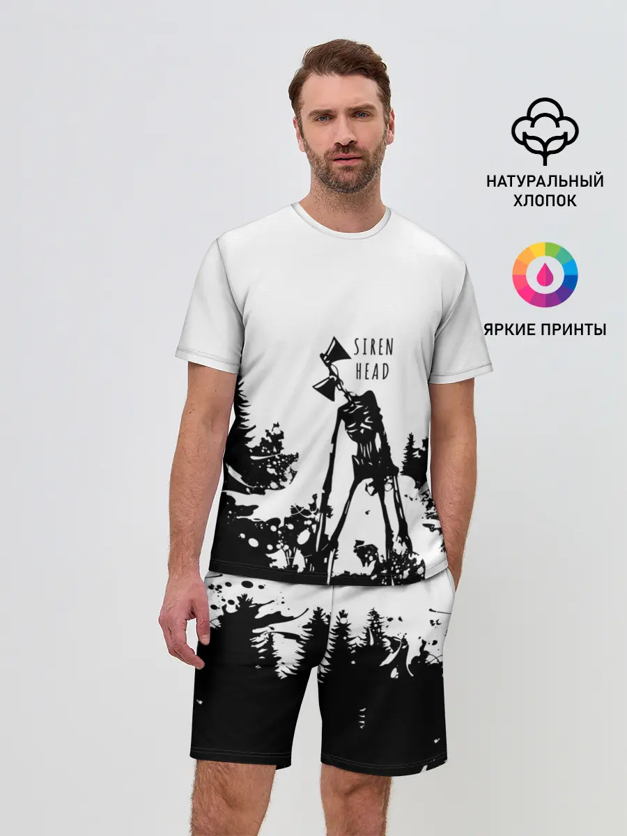 Мужской костюм с шортами / Лес сиреноголового