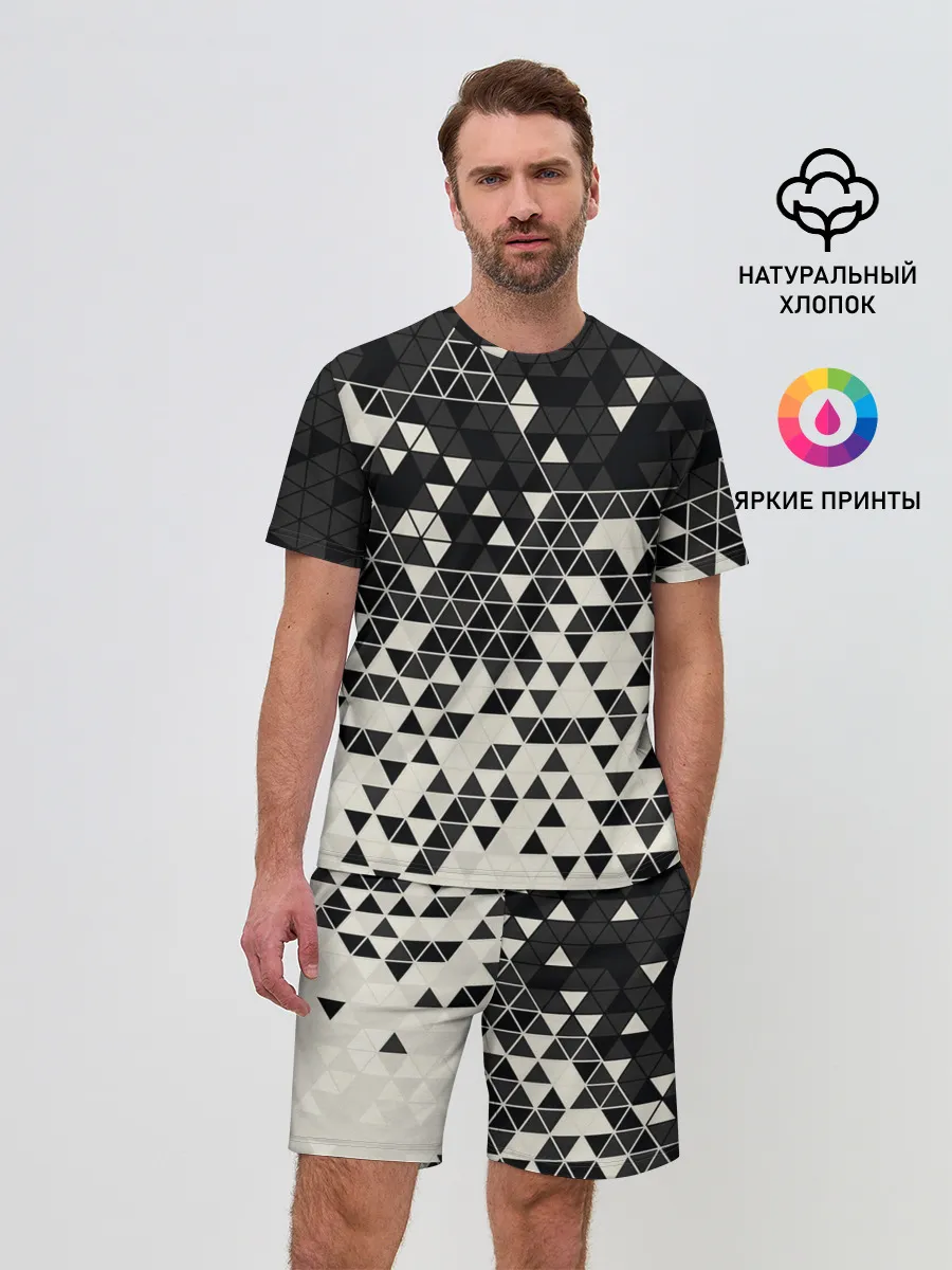 Мужской костюм с шортами / Абстракция