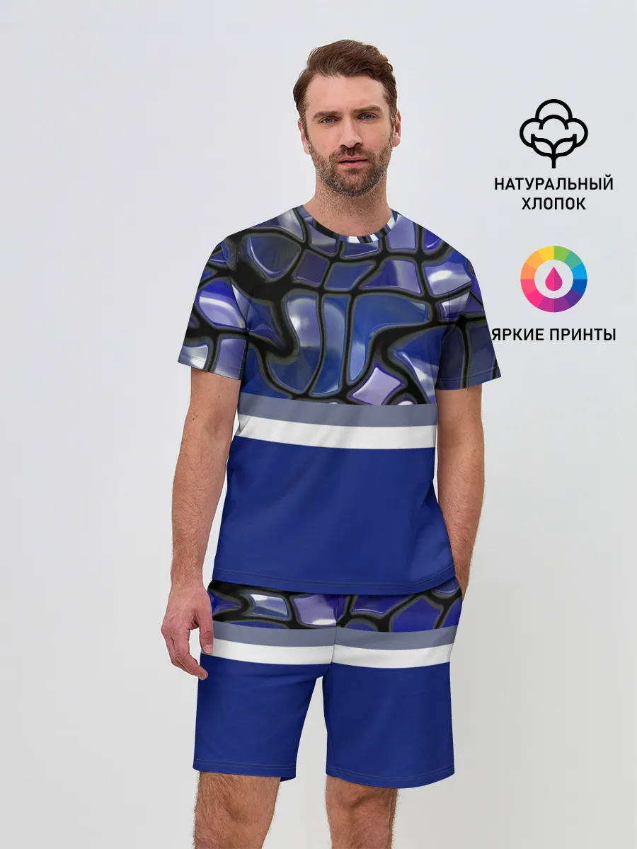 Мужской костюм с шортами / Мозаика