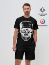 Мужской костюм с шортами / Скетч Черепа