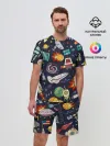 Мужской костюм с шортами / Космос