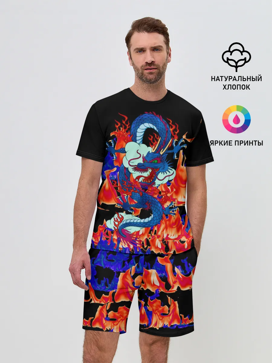Мужской костюм с шортами / Огненный Дракон