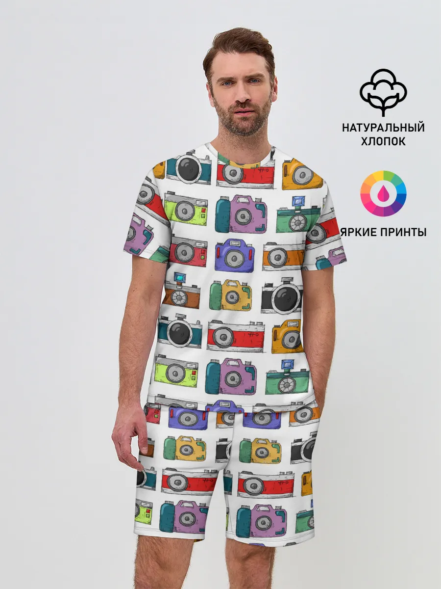 Мужской костюм с шортами / Фотоаппараты