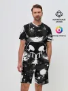 Мужской костюм с шортами / БЛИЧ ШИНИГАМИ ЛОГО НА СПИНЕ