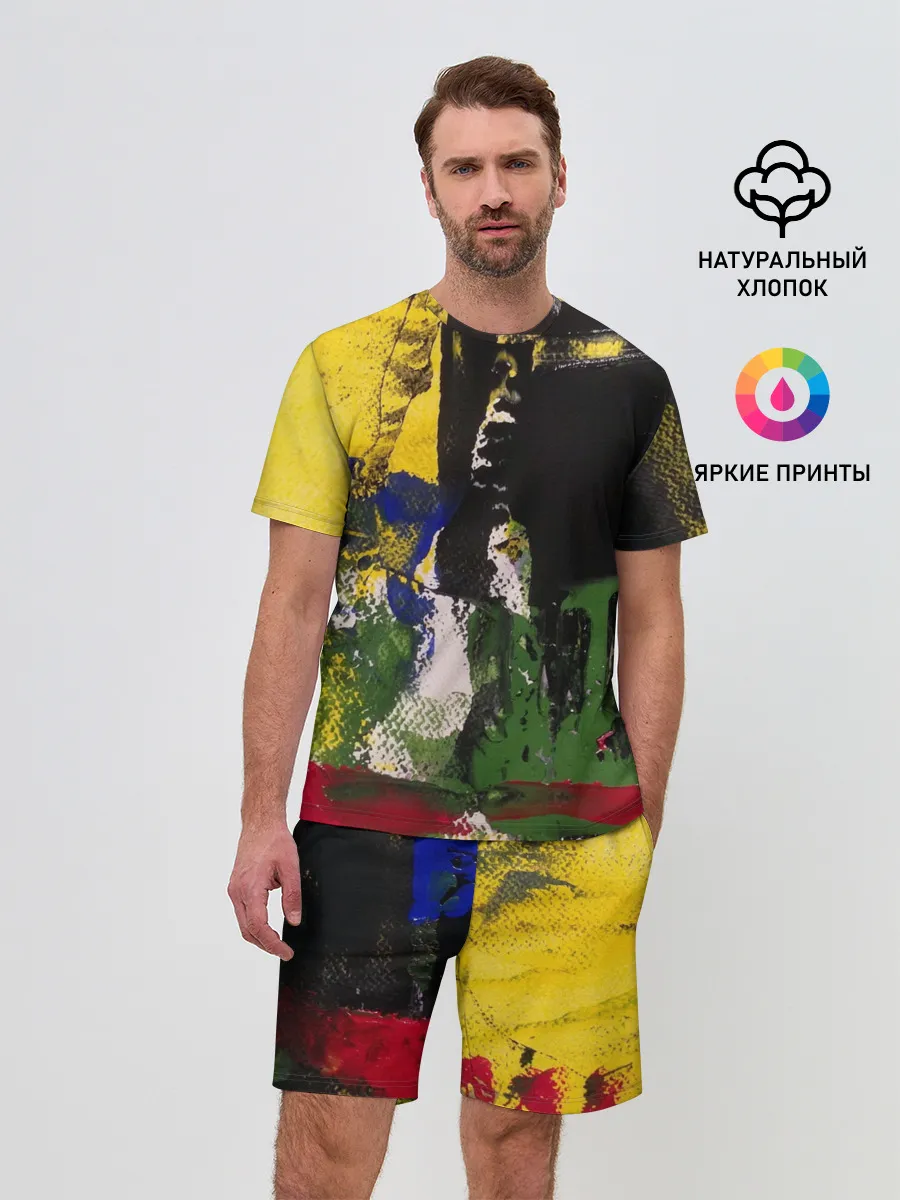 Мужской костюм с шортами / Мазок художника!