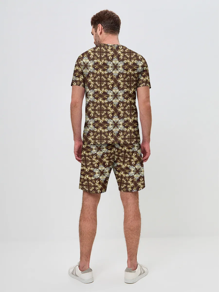 Мужской костюм с шортами / узоры