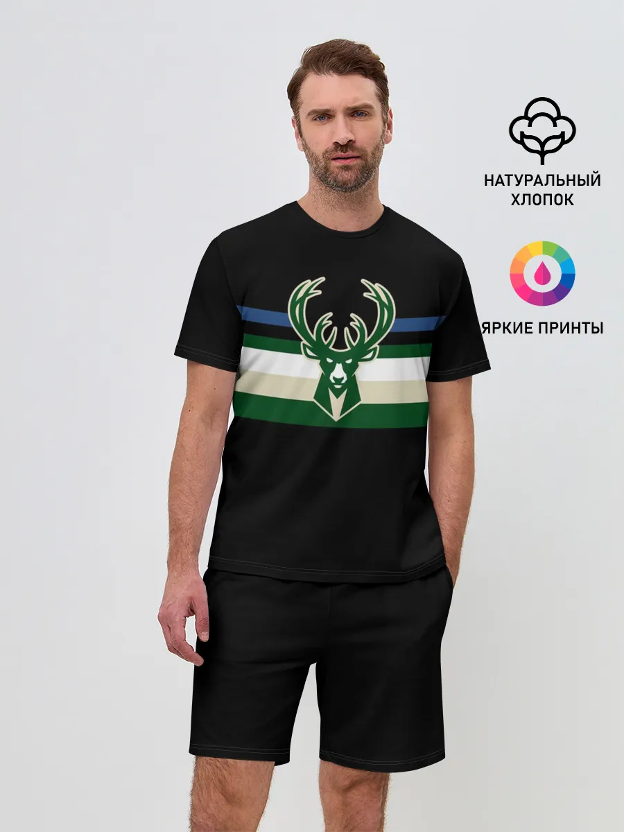 Мужской костюм с шортами / Milwaukee Bucks форма. Statement Edition