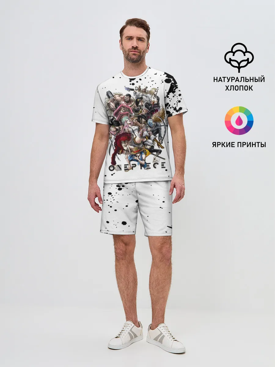 Мужской костюм с шортами / Пираты One Piece. Большой куш