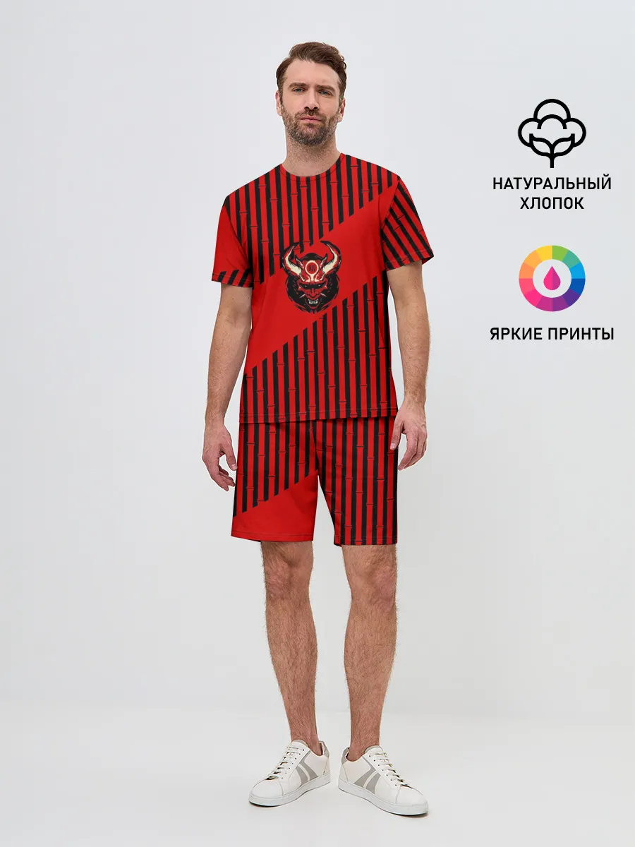 Мужской костюм с шортами / Red wood