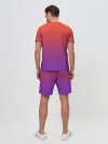 Мужской костюм с шортами / Оранжевый и Фиолетовый