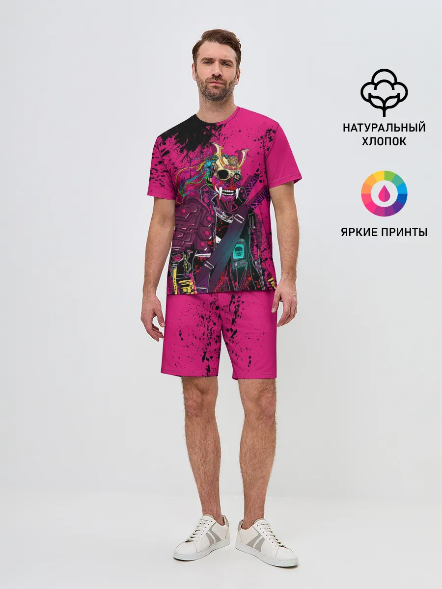 Мужской костюм с шортами / CYBERPUNK 2077 | DEMON