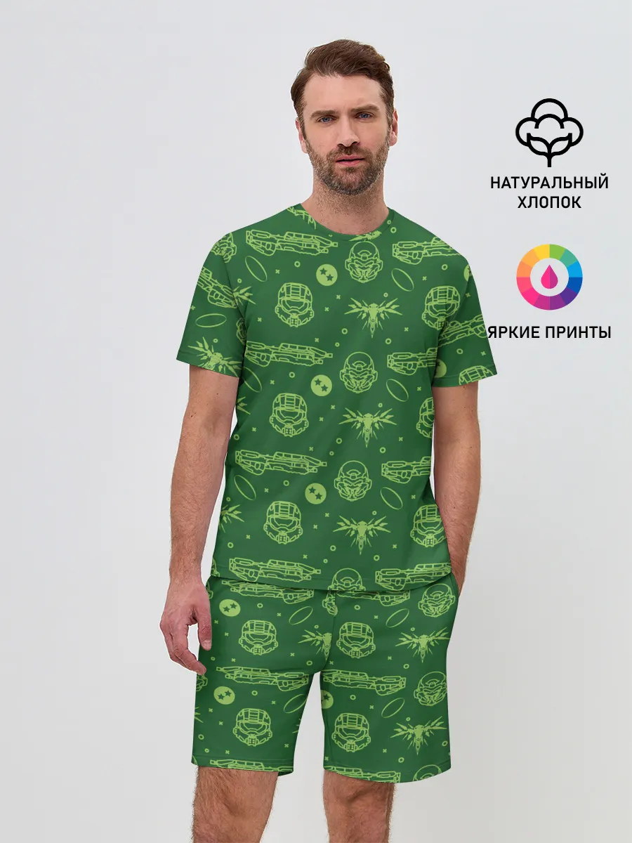 Мужской костюм с шортами / Halo Pattern