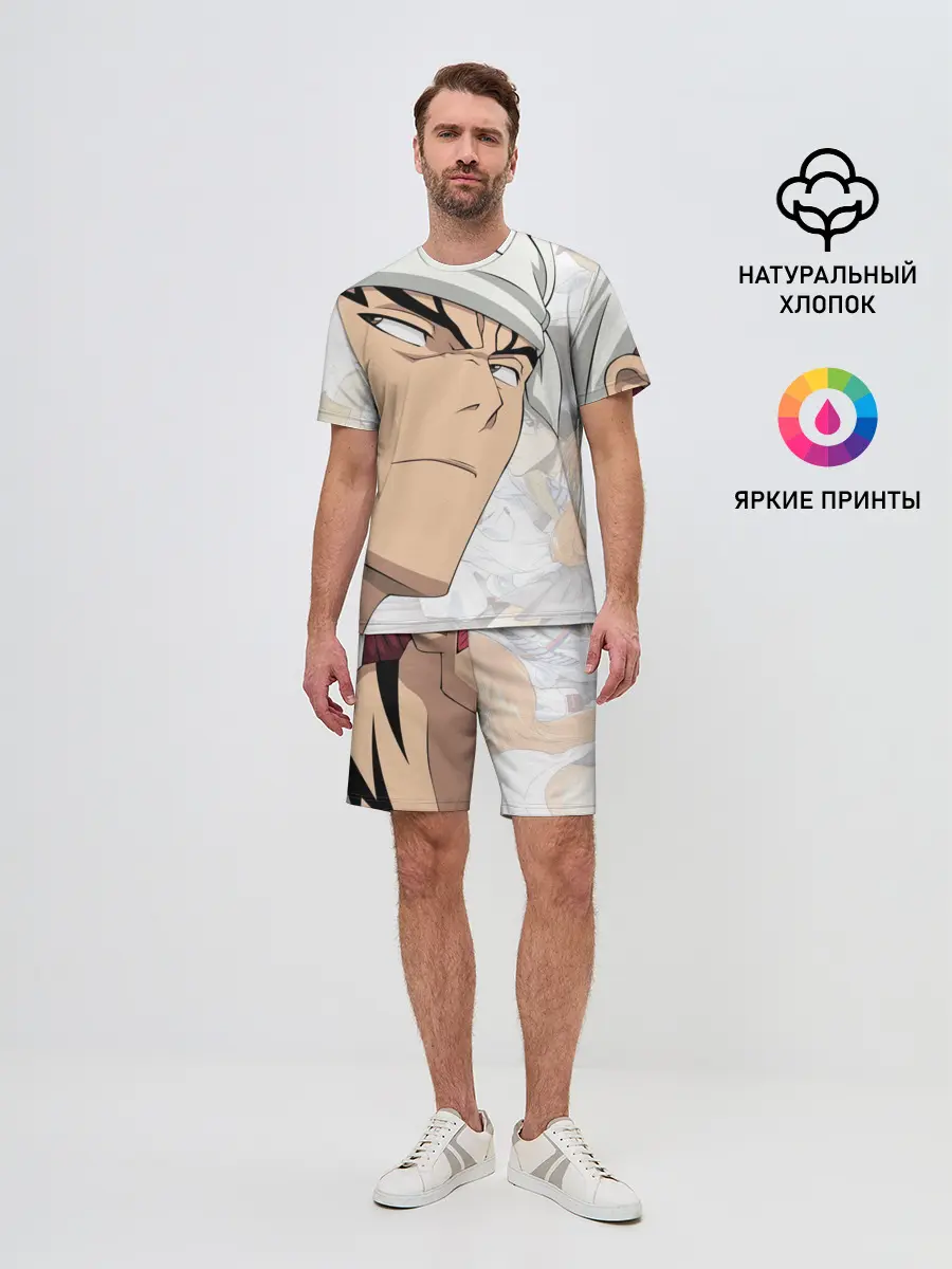 Мужской костюм с шортами / Bleach Anime Abarai Renji