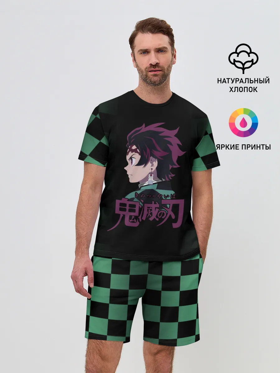 Мужской костюм с шортами / Танджиро Камадо Kimetsu no Yaiba