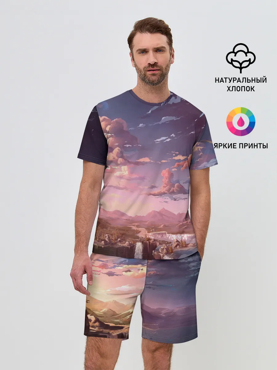 Мужской костюм с шортами / Долина