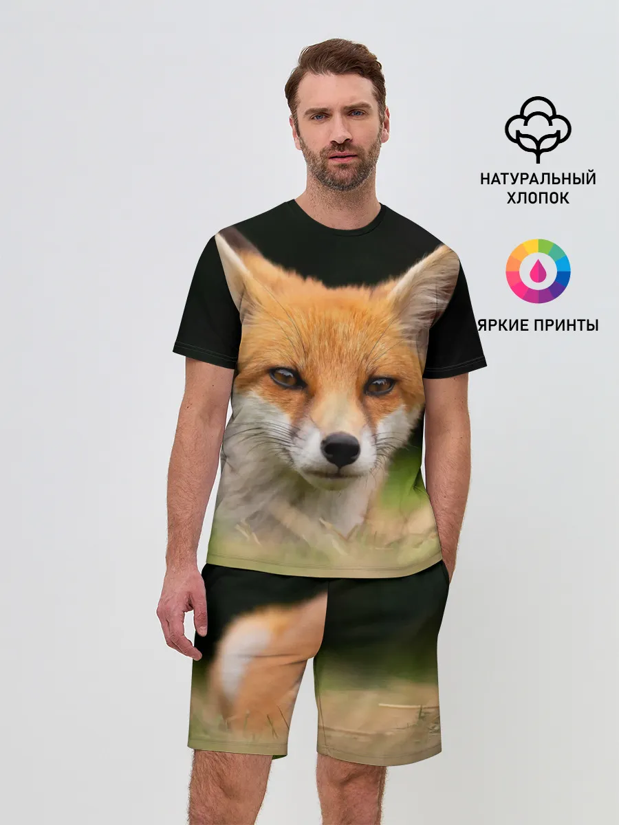 Мужской костюм с шортами / Мордочка лисицы