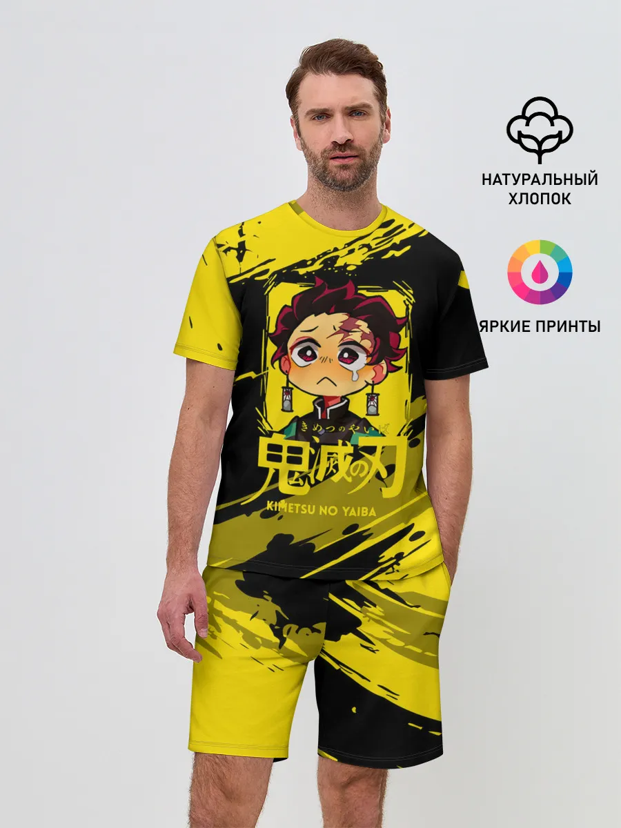 Мужской костюм с шортами / Танджиро Камадо Kimetsu no Yaiba