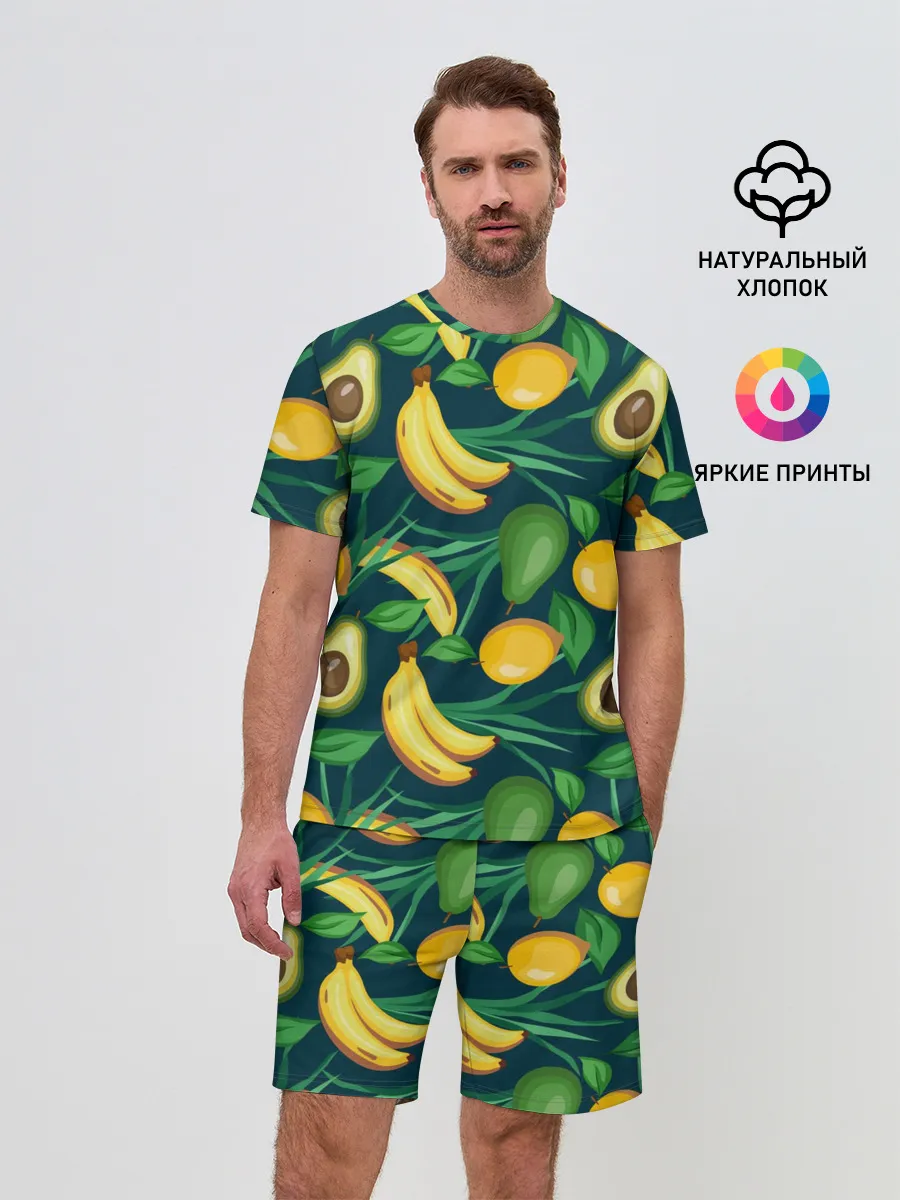 Мужской костюм с шортами / Фрукты