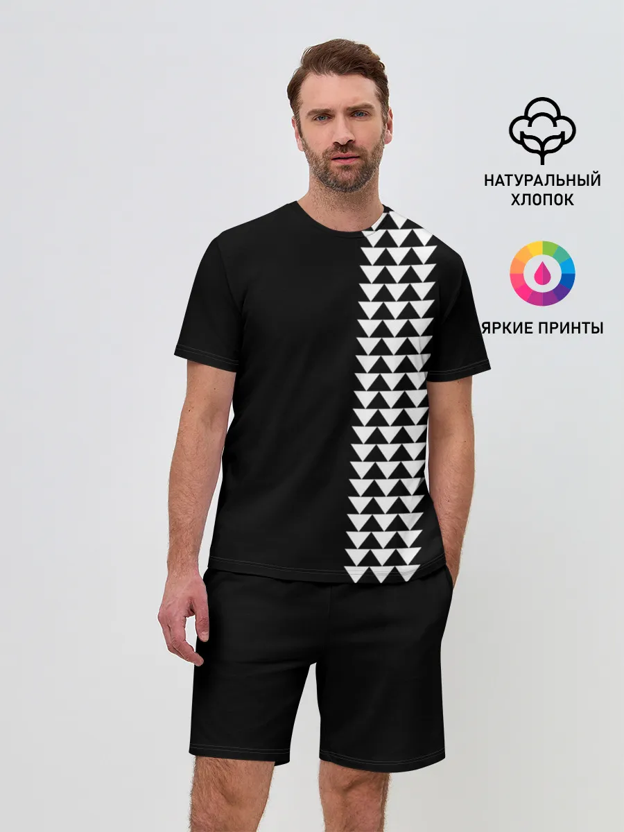 Мужской костюм с шортами / Джейсон Момоа тату узор