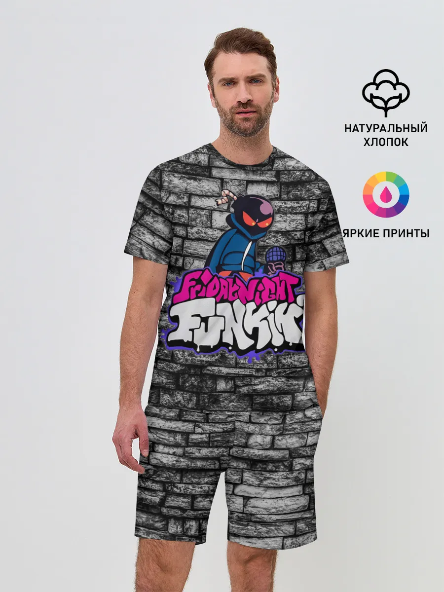 Мужской костюм с шортами / Friday Night Funkin Bomb man B