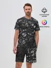 Мужской костюм с шортами / ART SKULL
