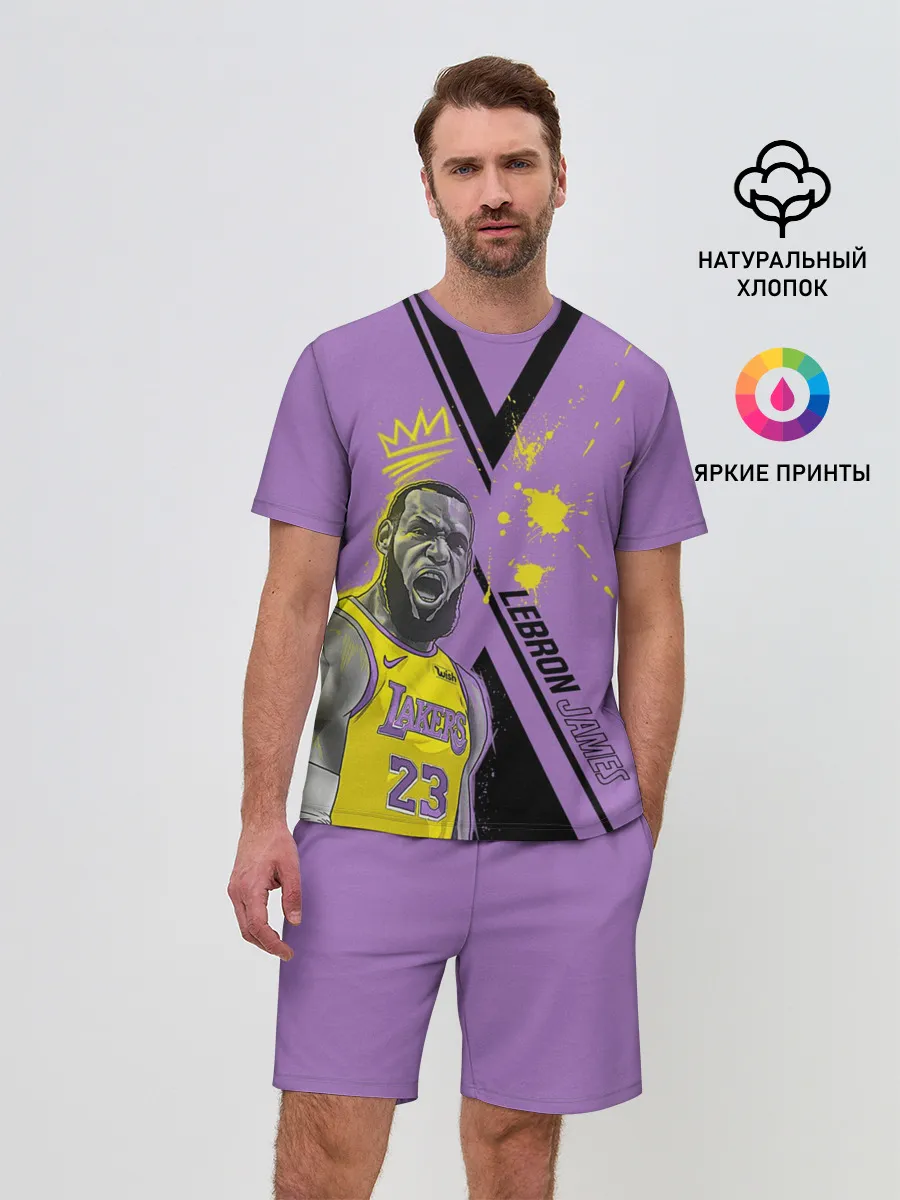 Мужской костюм с шортами / леброн джеймс