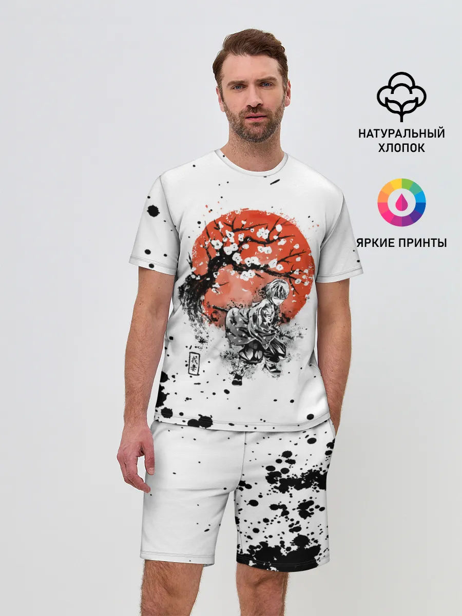 Мужской костюм с шортами / Зеницу Агацума Kimetsu no Yaiba