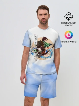 Мужской костюм с шортами / Танджиро и Незуко Камадо