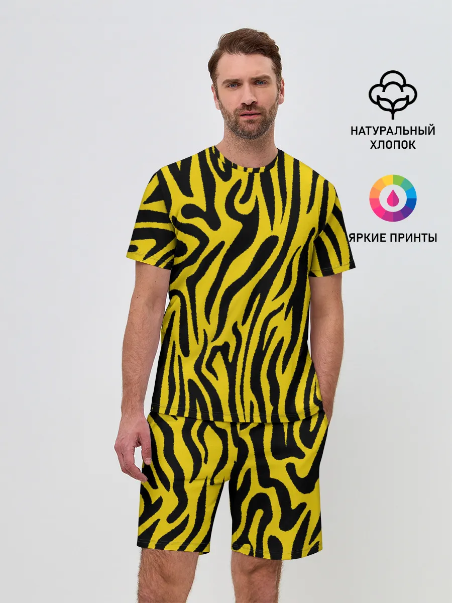 Мужской костюм с шортами / Тигровые полоски