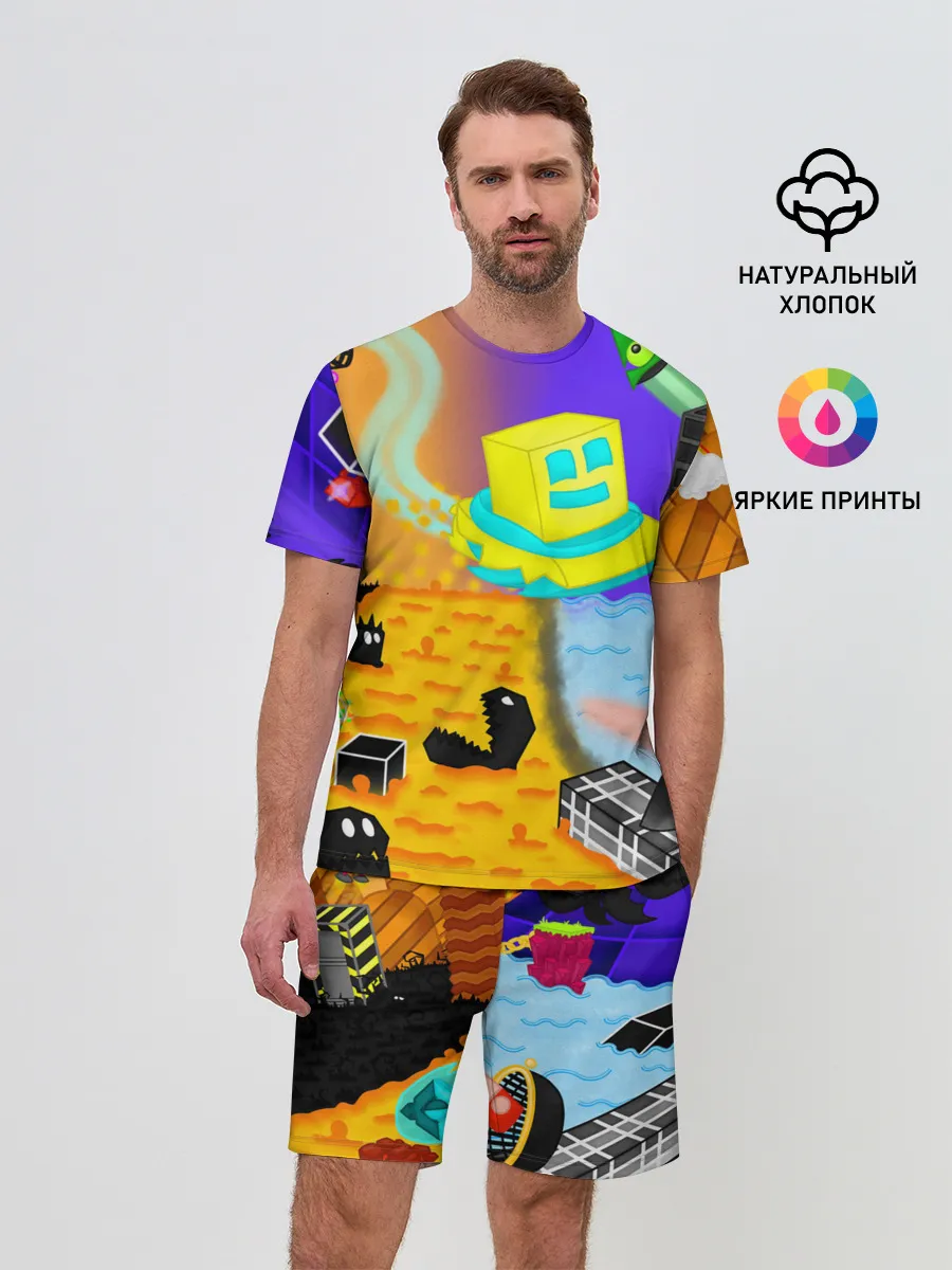 Мужской костюм с шортами / Geometry Dash | RobTop