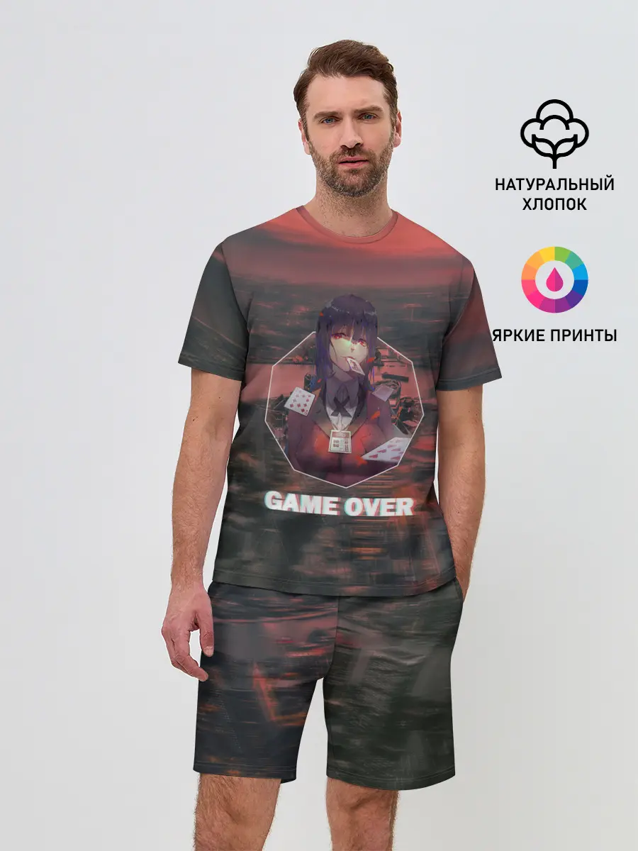 Мужской костюм с шортами / Kakegurui Yumeko Jabami art