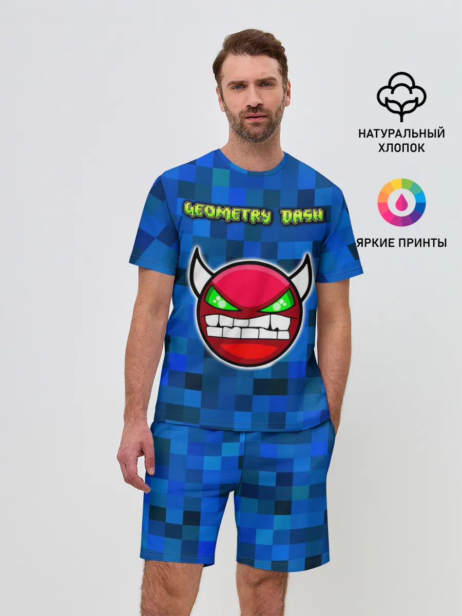 Мужской костюм с шортами / Geometry Dash