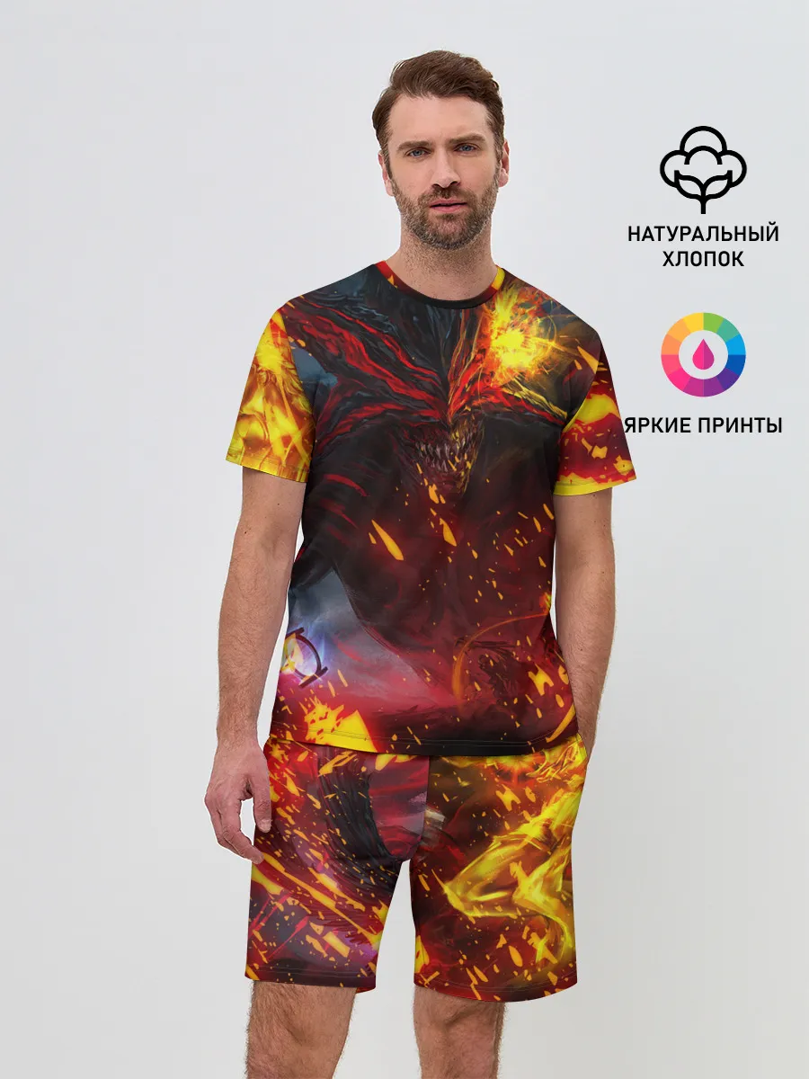 Мужской костюм с шортами / Path of Exile | Fire Demon