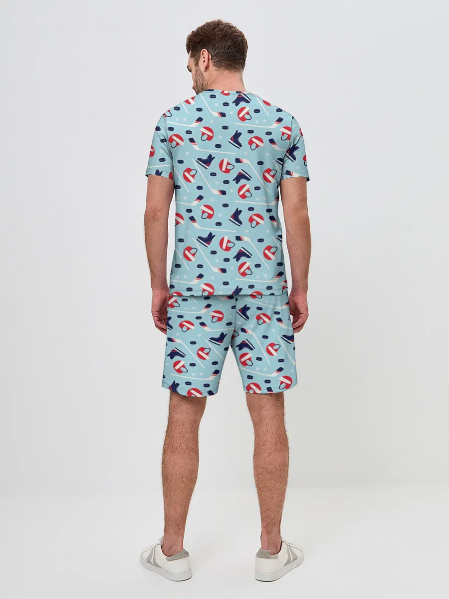 Мужской костюм с шортами / Hockey Pattern